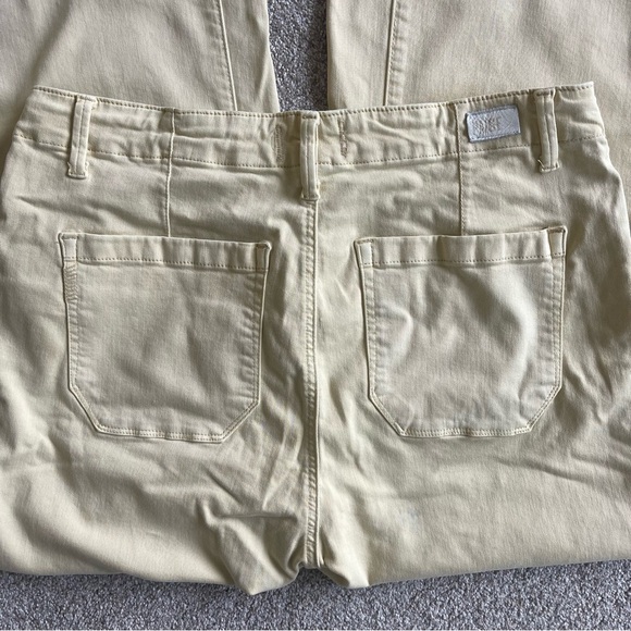 Paige Carly Wide Leg Tie Waist Ankle Length Jeans 31 Vintage Vanilla Sugar NEW - Picture 5 of 7